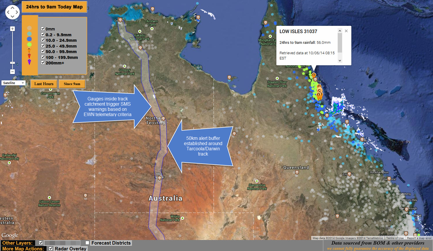 Flood / Rainfall Monitoring and Alerting
