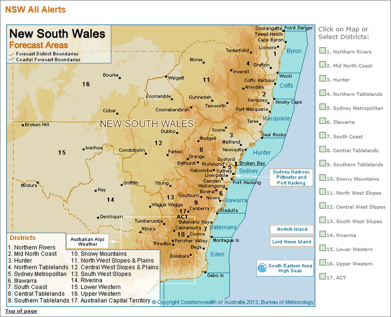Regional Alerts